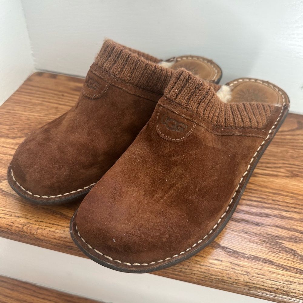 UGG shearling clogs